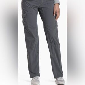 Kuhl Splash Roll-Up Pants Womens 6 Short Gray Dye Hiking Camping Climbing Cargo